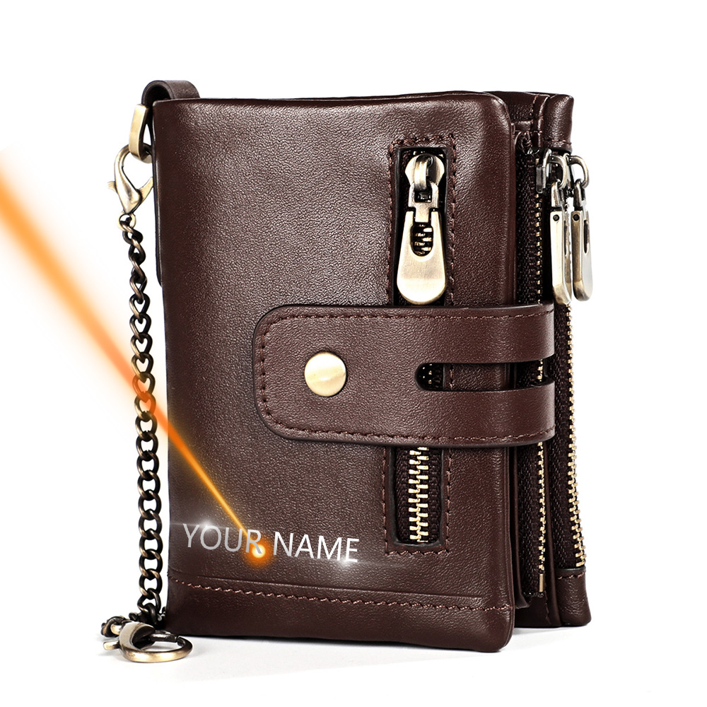 Women'S Young Bags - ショートファッション若い男性女性財布 2020 名前彫刻本物の牛革ユニセックス財布コイン ID カードポケットジッパーバッグ男性のための