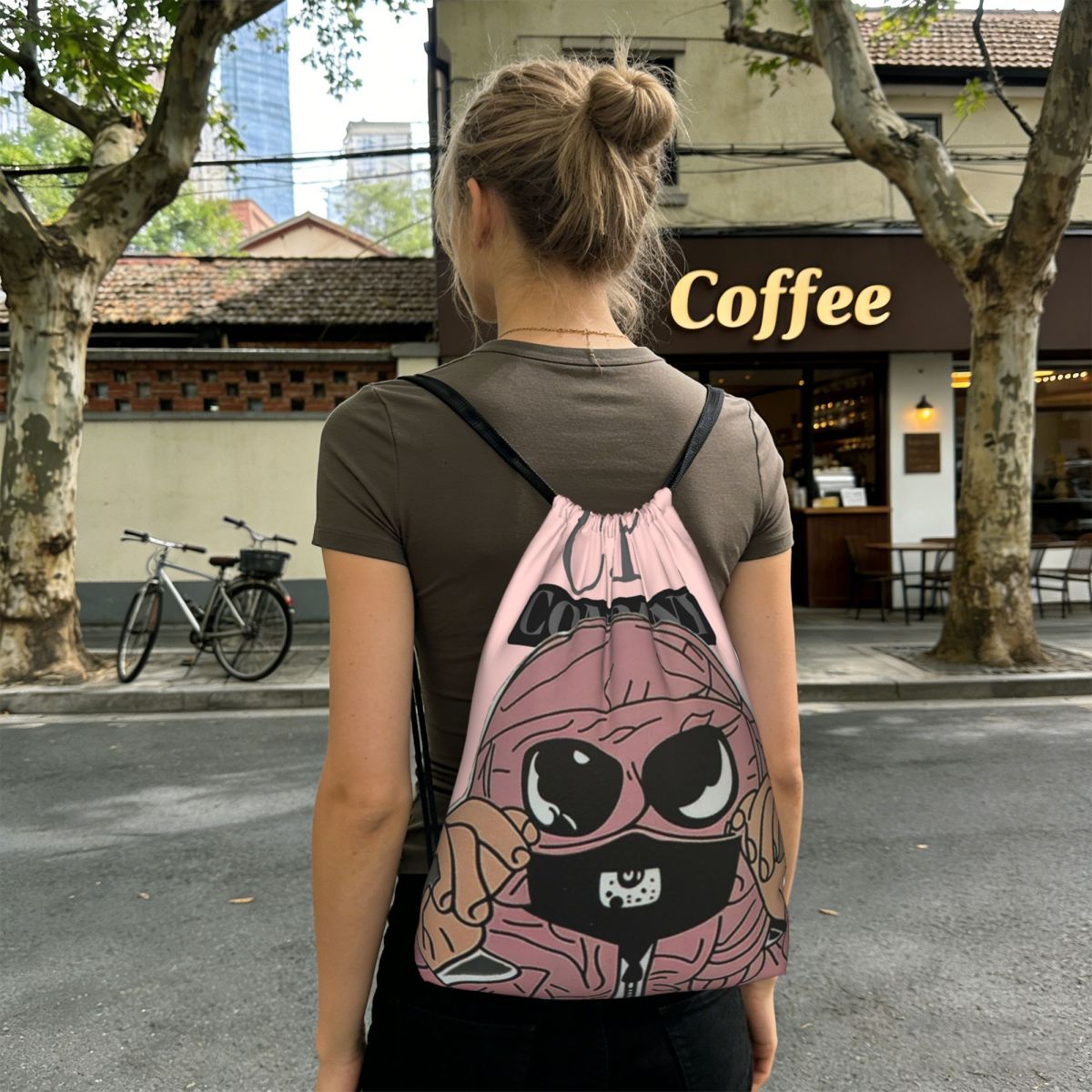 Women Bags Company - C-Company CP バックパック ポータブル巾着バッグ スポーツバッグ ブックバッグ