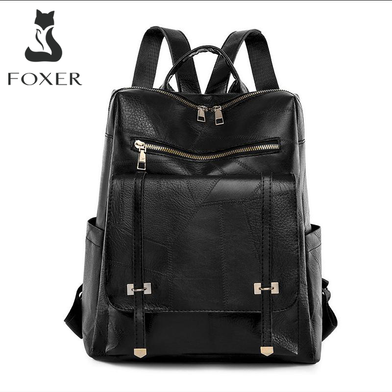 Women Bags Branded - FOXER ブランドファッション女性の旅行バックパック大容量防水ショルダーバッグカジュアル女性多層多機能バッグ