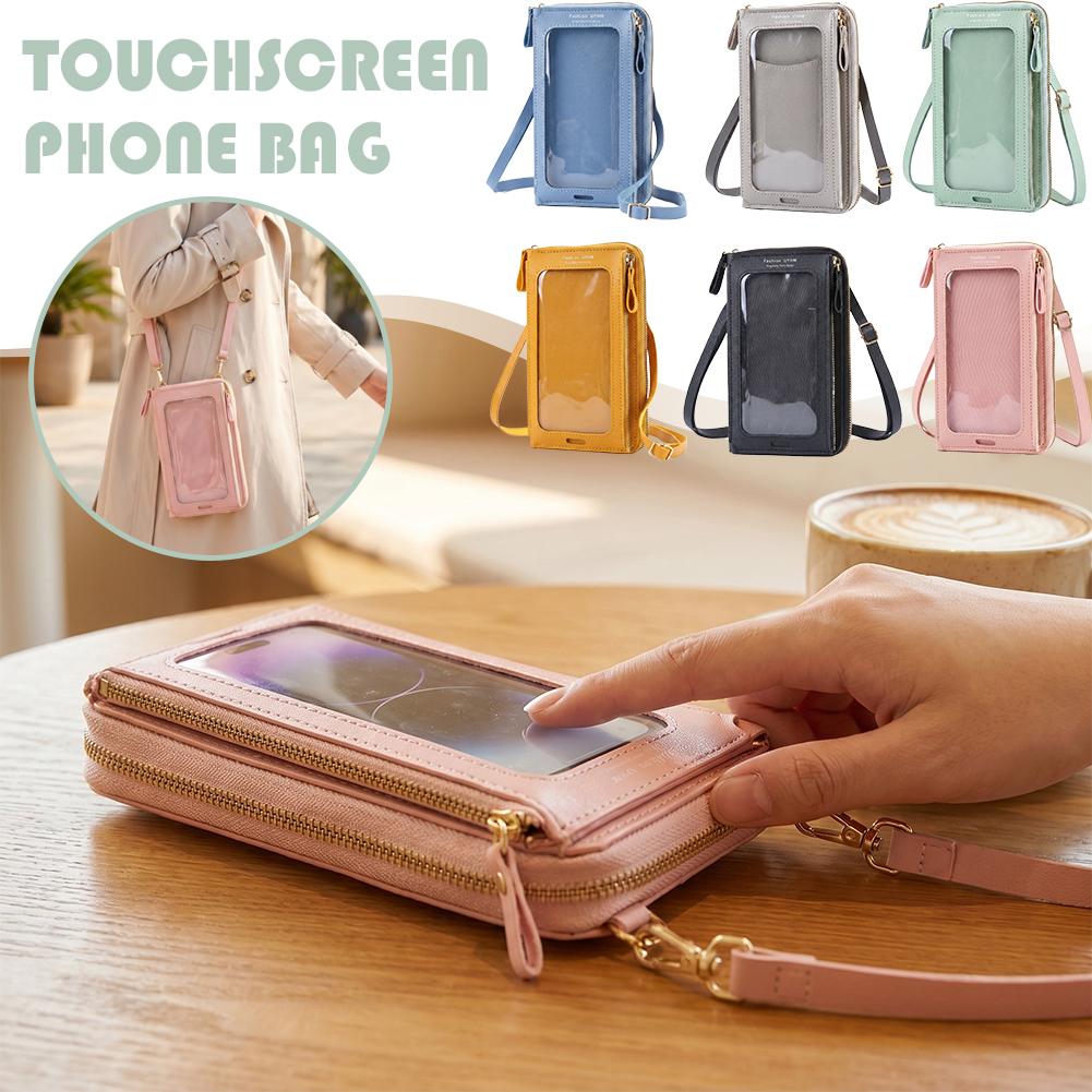 Women'S Bags Handbags - 女性用バッグ ソフトレザー財布 タッチスクリーン携帯電話用財布 ショルダーストラップ付きハンドバッグ 女性用 格安レディースバッグ