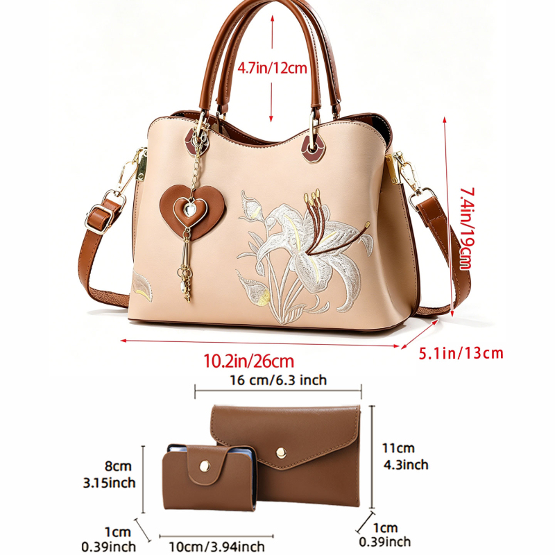 中国風刺繍ハンドバッグ（女性用）、軽量高級多用途刺繍ショルダ - Women'S Bags Handbags のレビューと価格