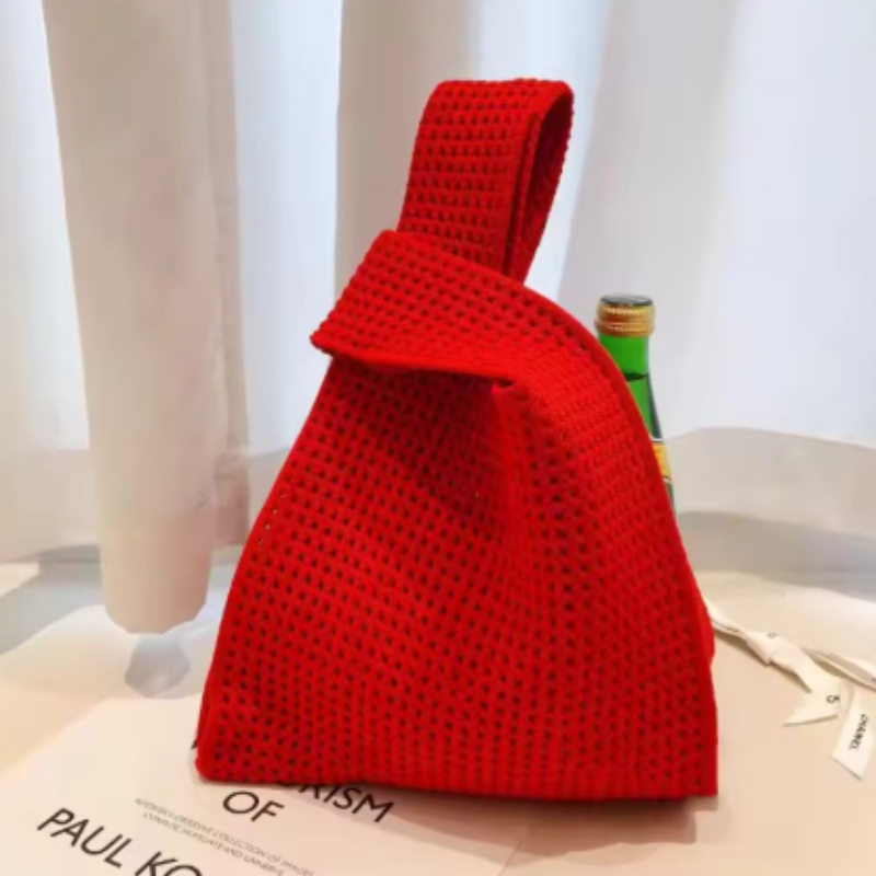 女性ビーチバッグ中空ニットノットリストバッグかぎ針編みトート - Women'S Bags Handbags のレビューと価格
