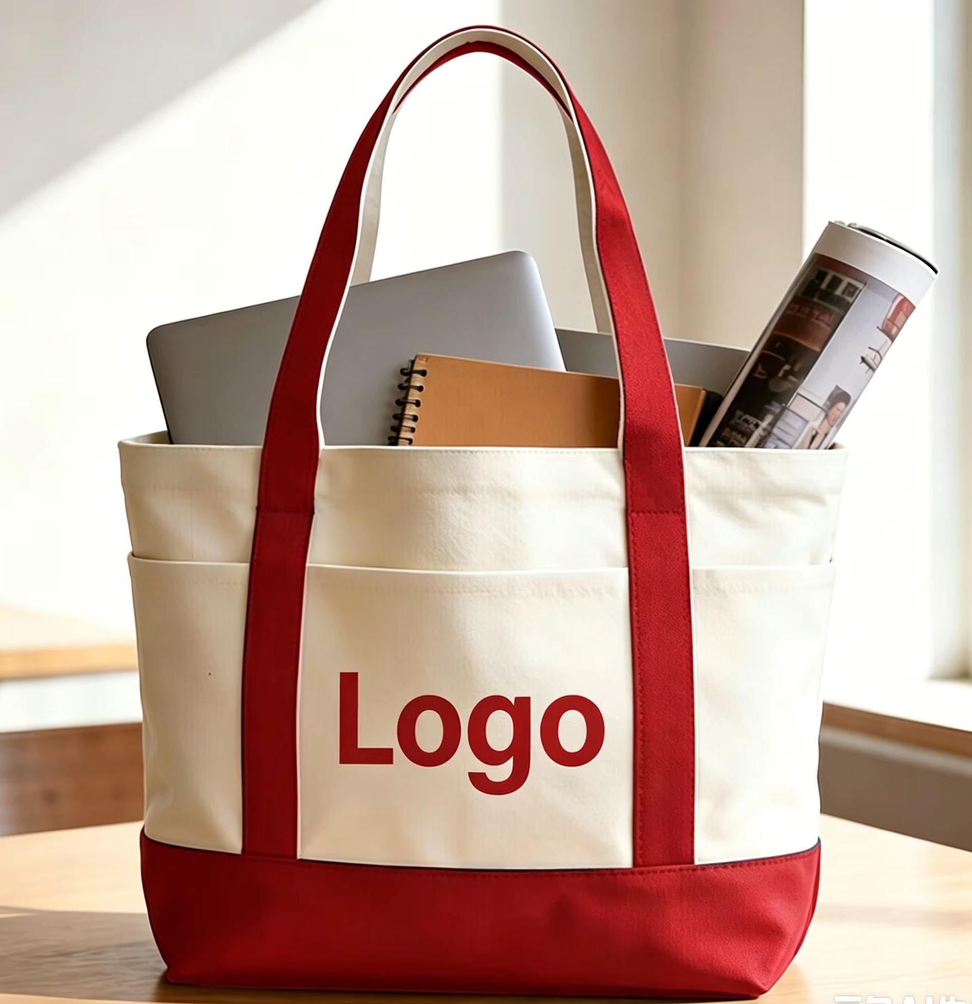 カスタムキャンバストートバッグ、プリントロゴ入り、コットン製 - Women Bags Company のレビューと価格