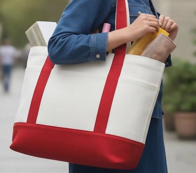 カスタムキャンバストートバッグ、プリントロゴ入り、コットン製 - Women Bags Company のレビューと価格